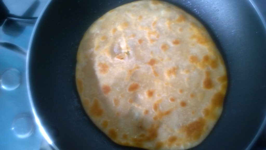 Cooked sattu ka paratha