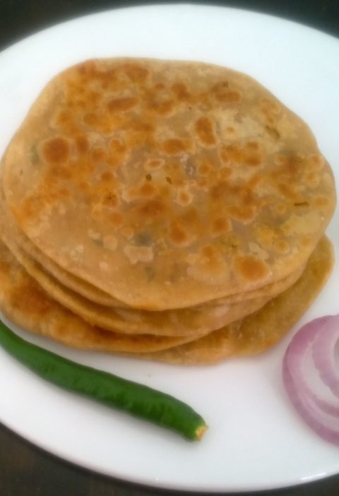 Indian paratha made with sattu