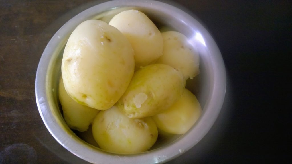 Boiled potatoes