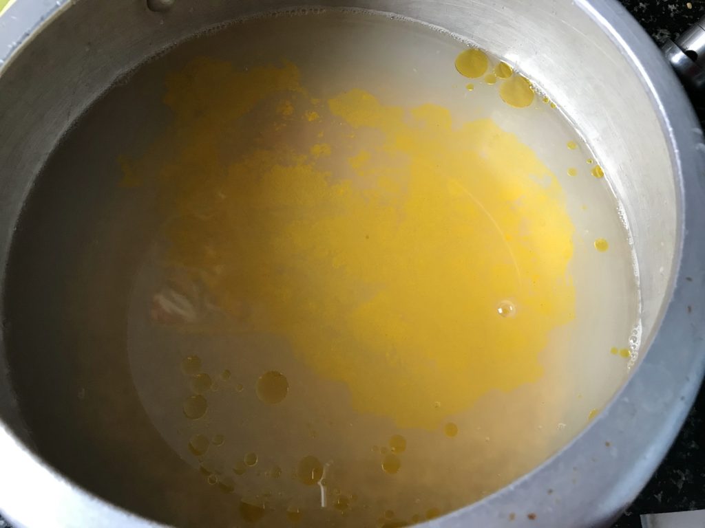 Process of cooking dal