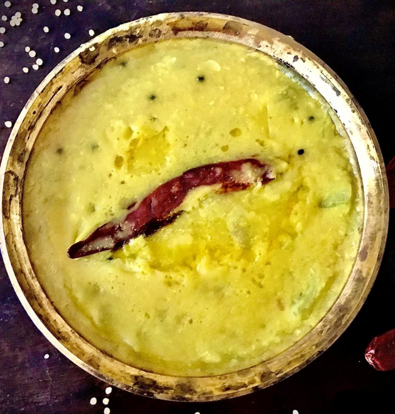 Bengali Style Moong Dal with Cucumber