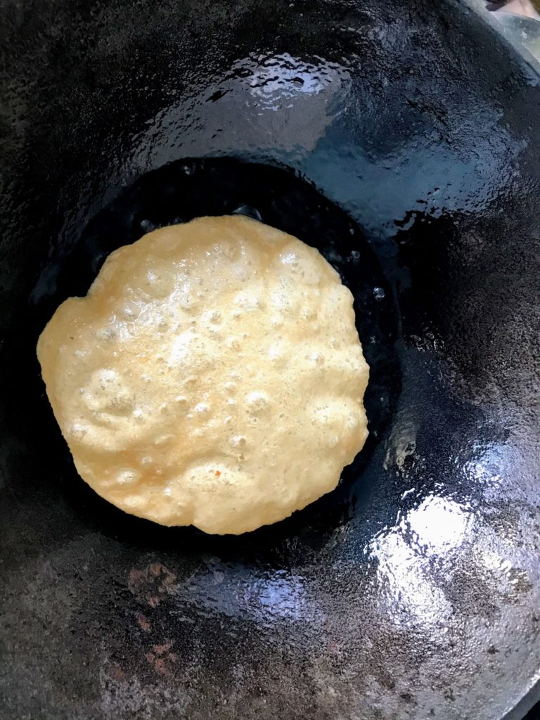 Poori in pan