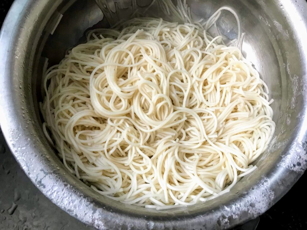 Cooked noodles