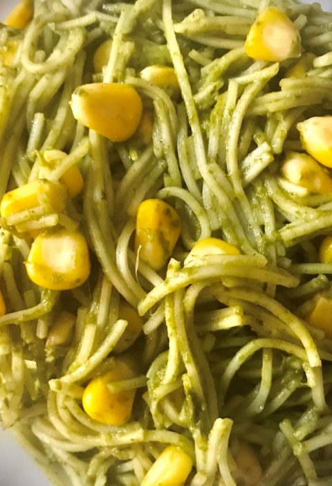 Spinach & Corn Noodles