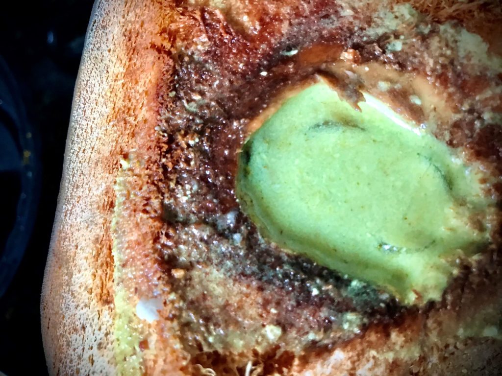 Prawn gravy in a coconut shell
