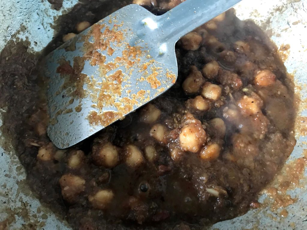 Chole with less gravy
