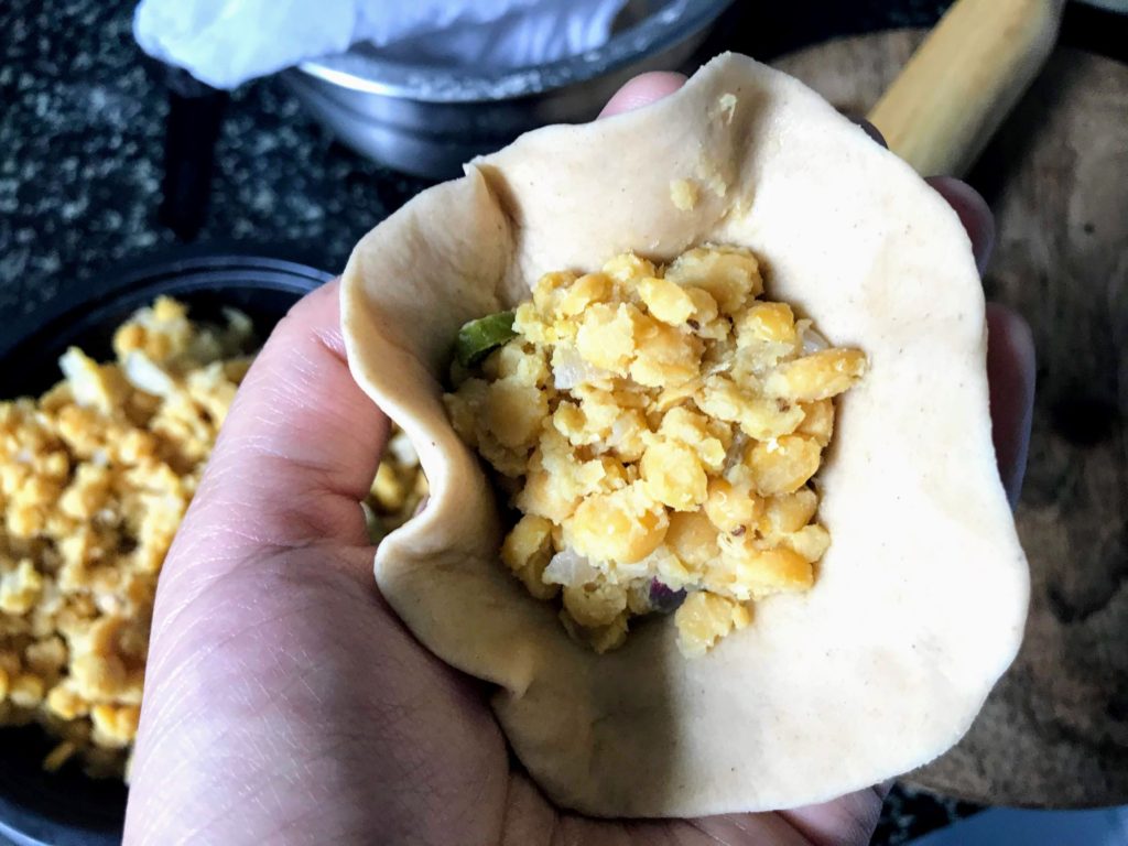 Filling dough