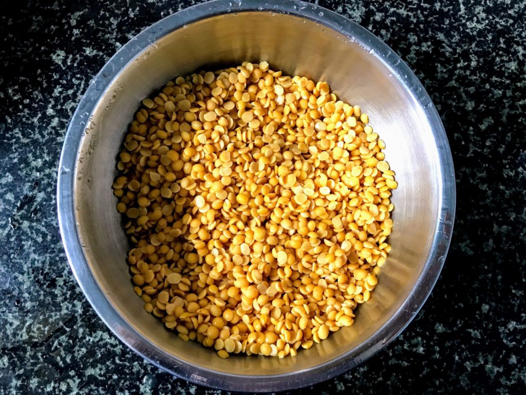 Soaked arhar dal