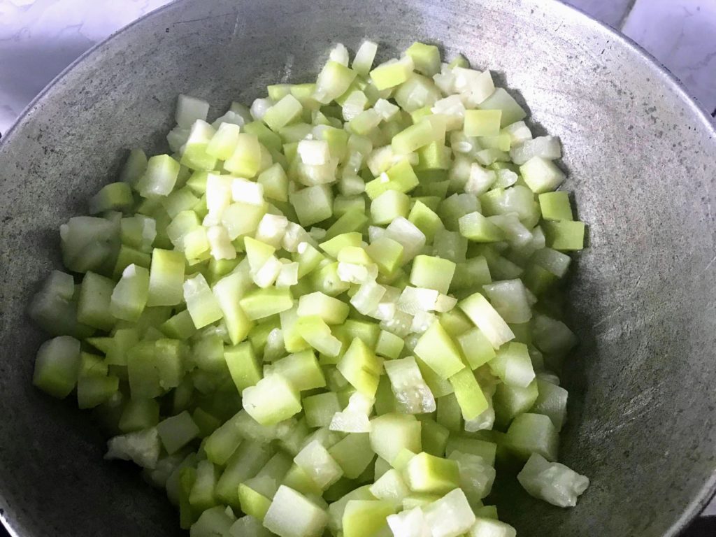 Cooking bottle gourd