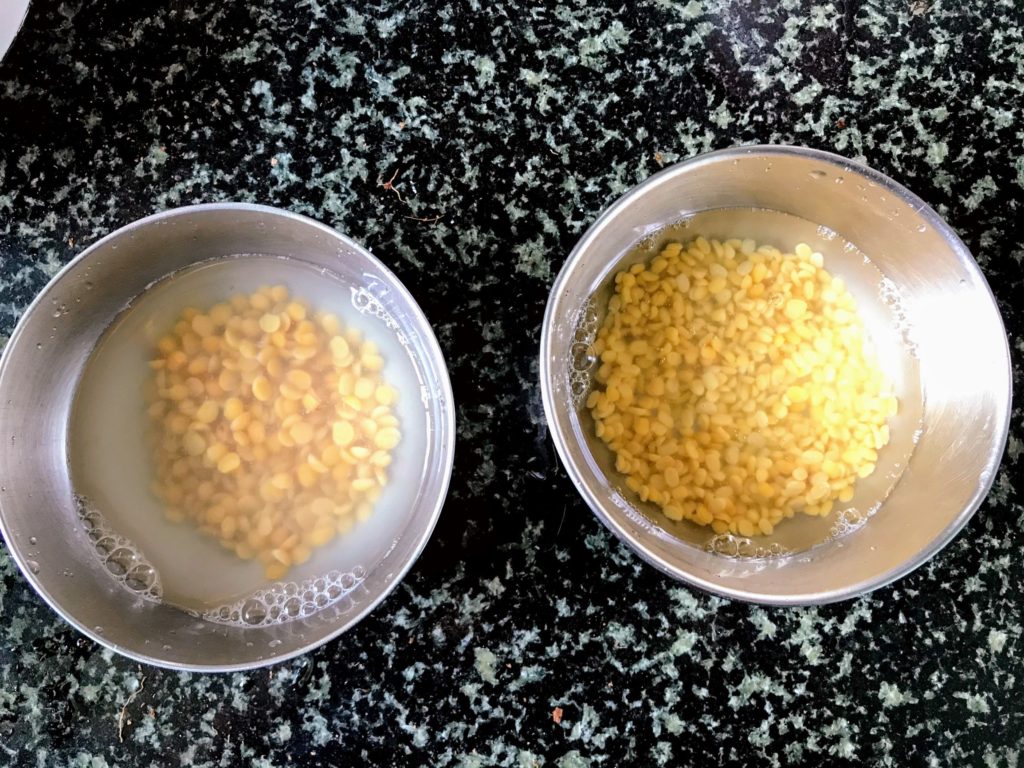 Urad dal & yellow moong dal