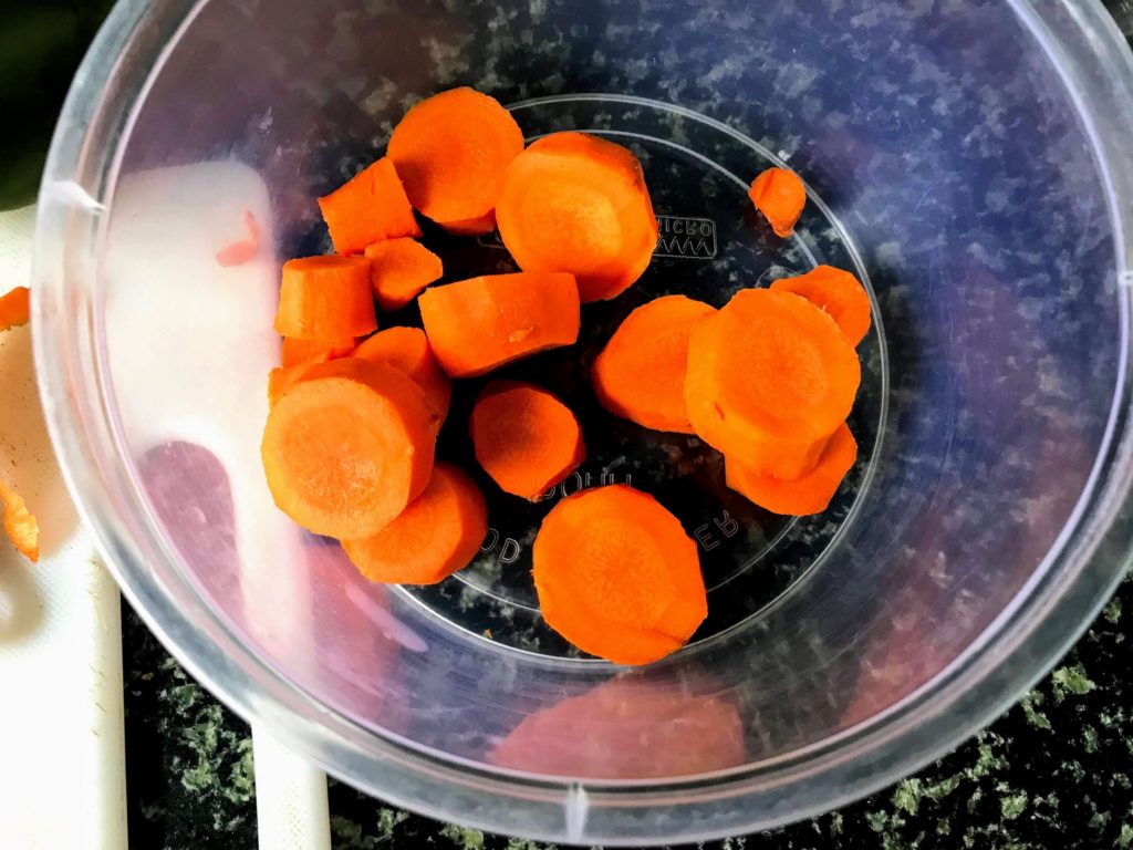 Carrot pieces