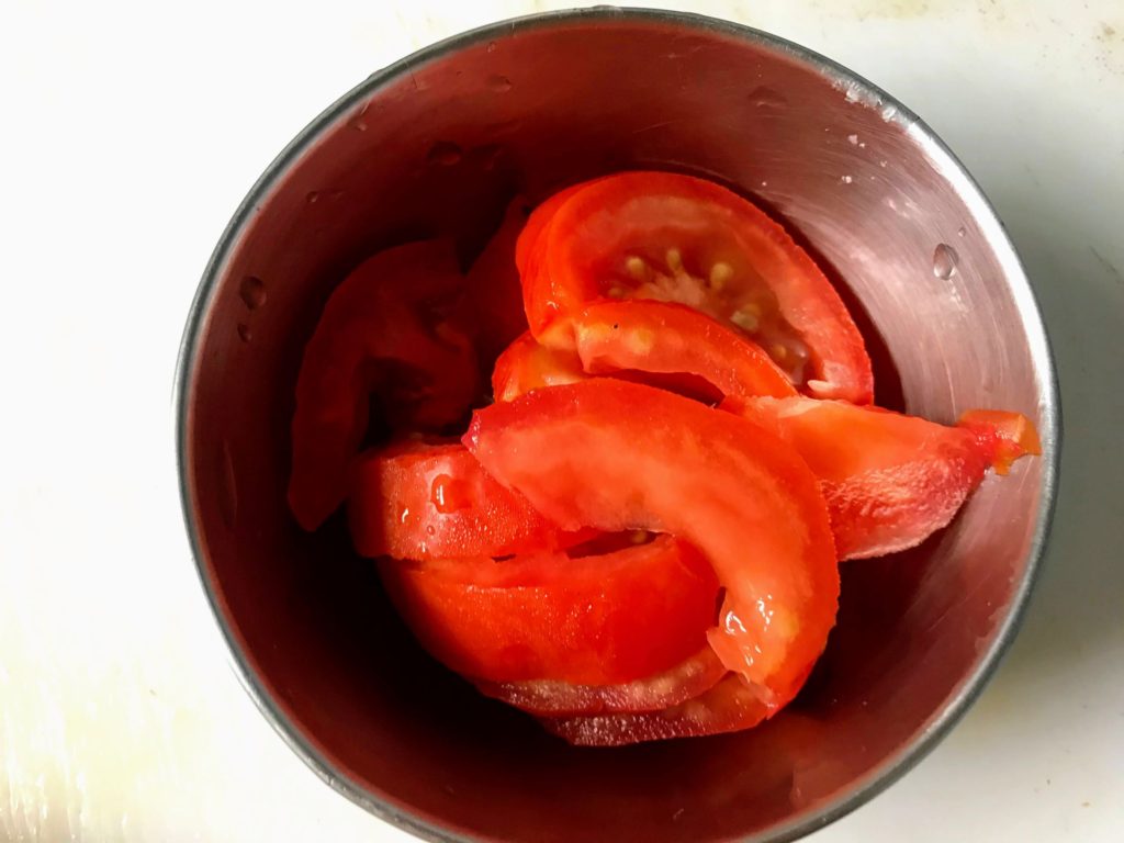 Sliced tomatoes
