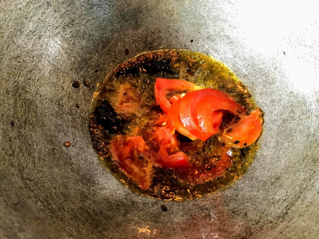 Cooking tomato