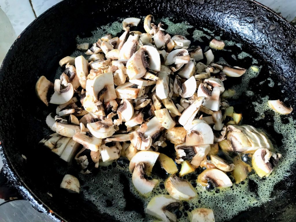 Frying mushroom
