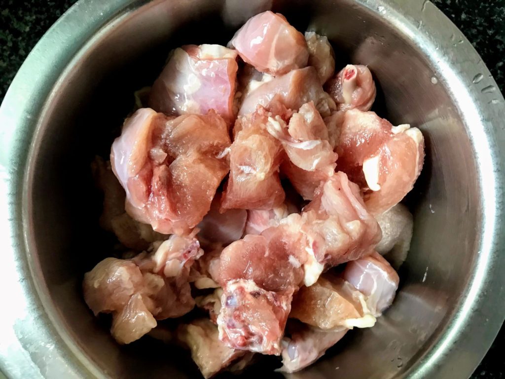 Raw chicken