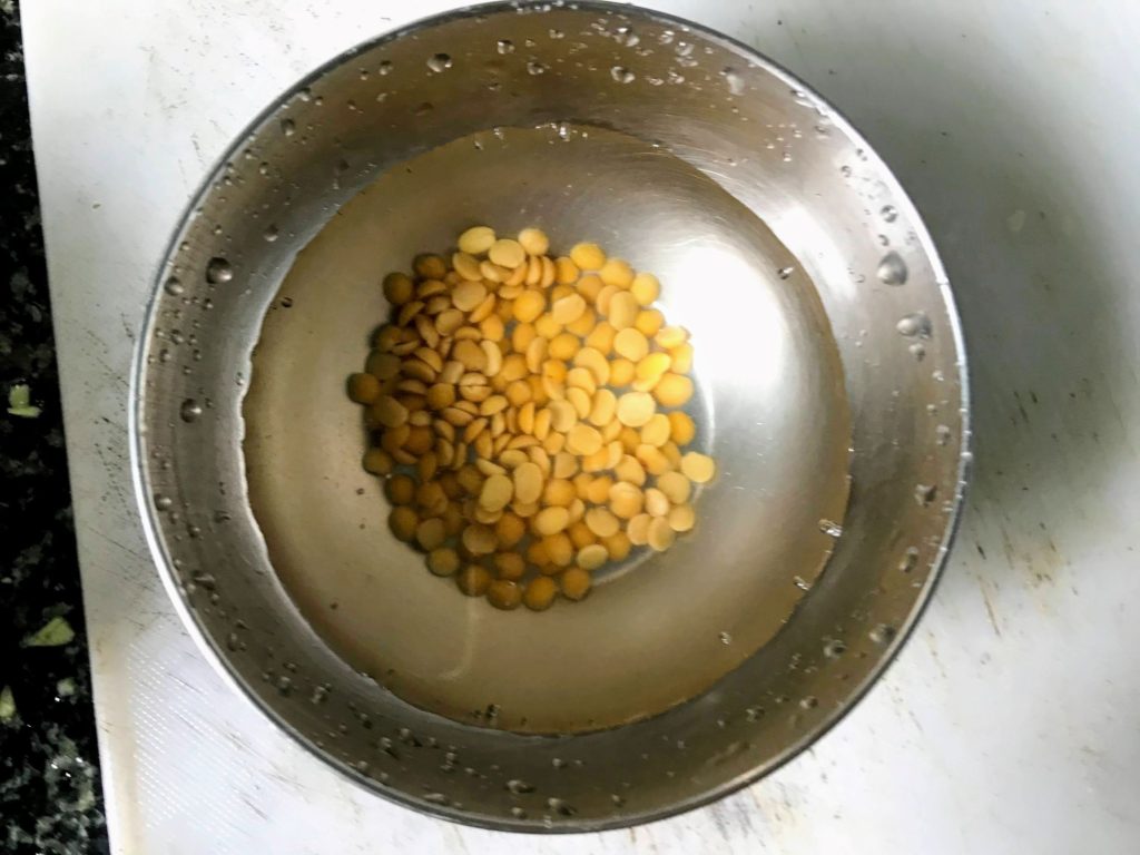Soaked dal