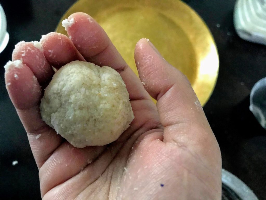 Semolina dough balls