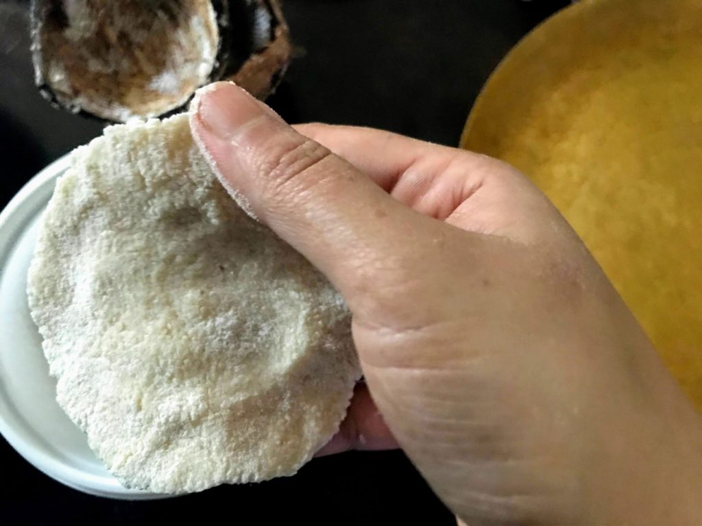 Flattening dough