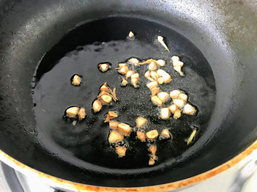 Garlic sauteed