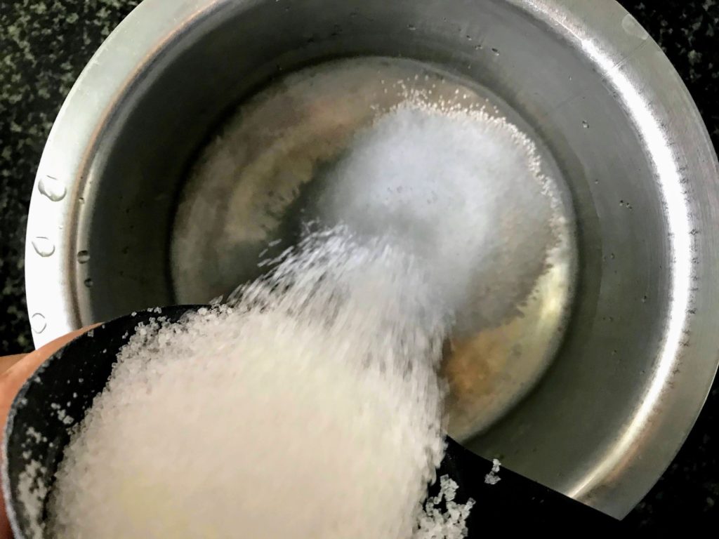 Adding sugar to water