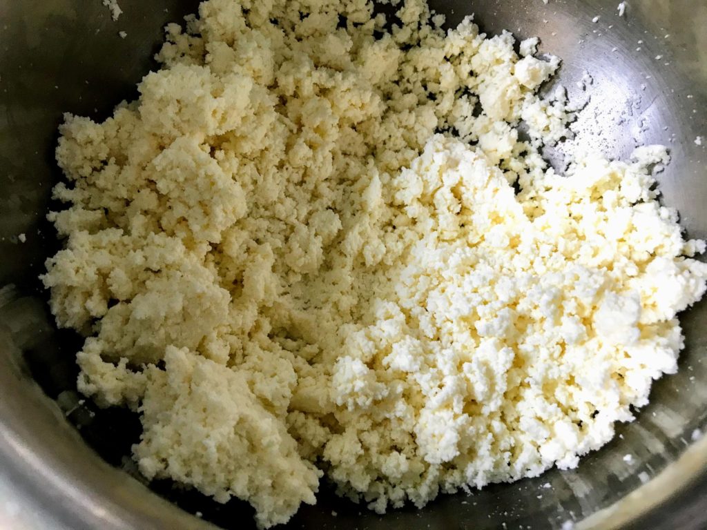 Crumbled paneer