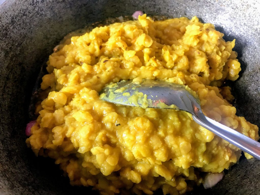 Frying dal