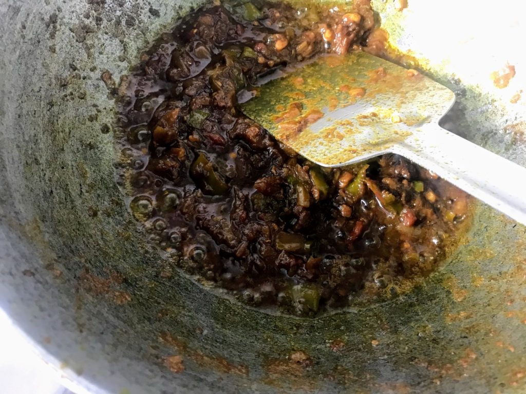 Preparing Shidol Chutney