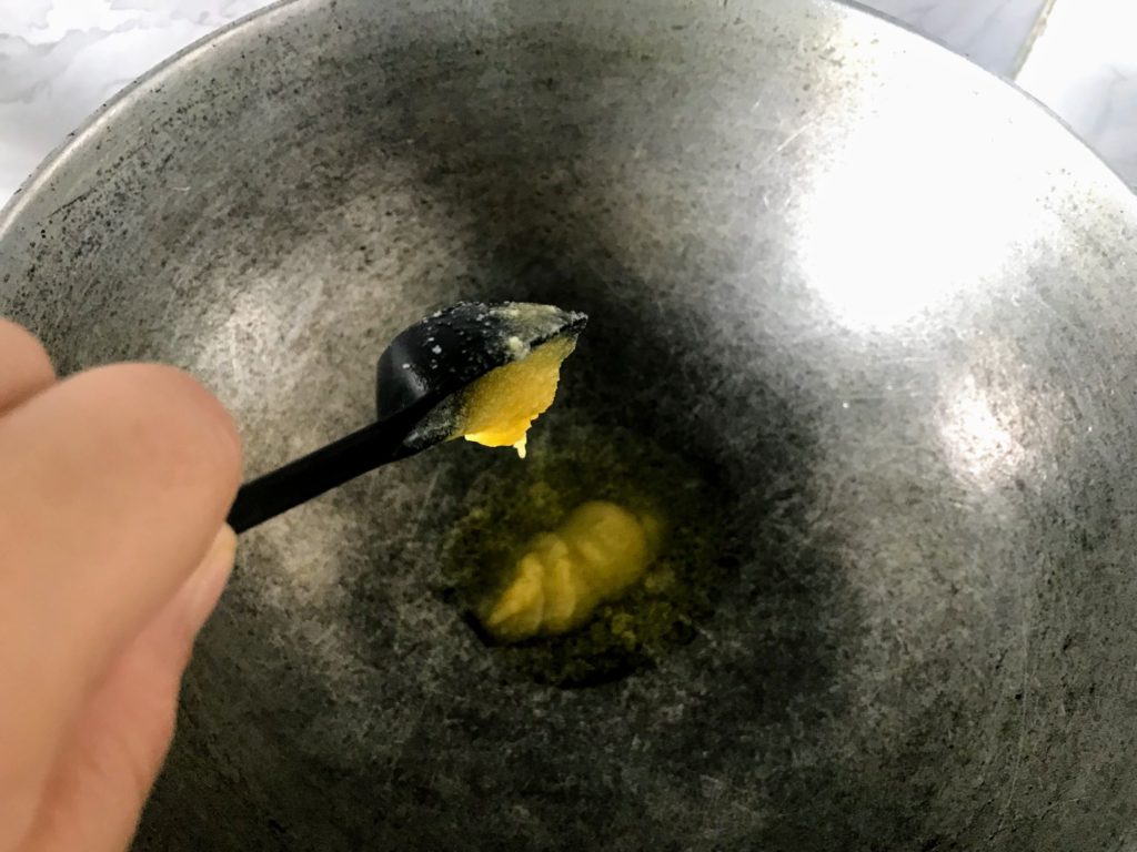 Ghee in a pan