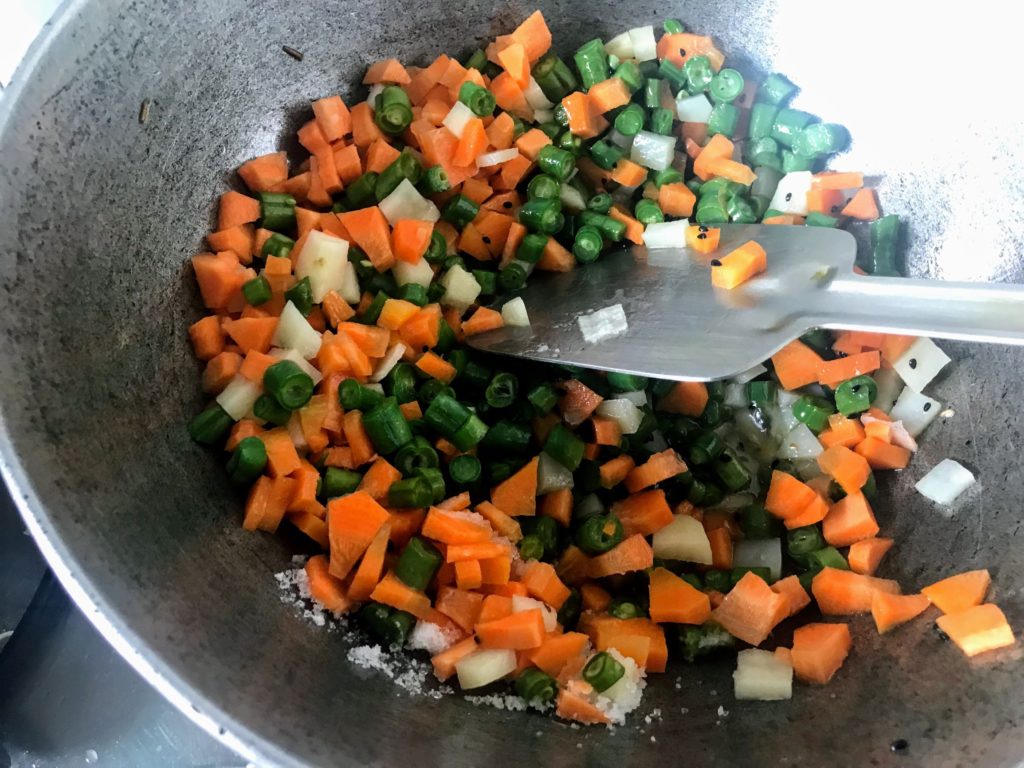 Cooking vegetables