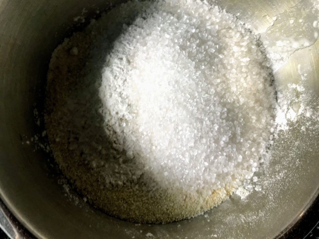 Flour and sugar