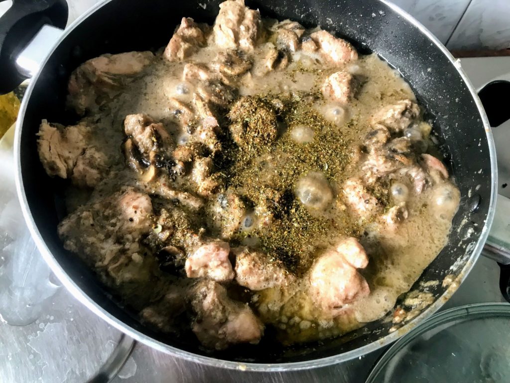 Seasoning on curry
