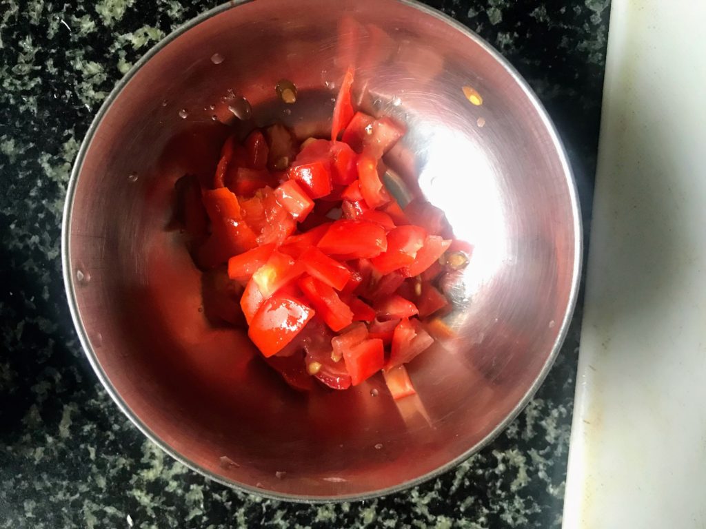 Chopped tomato