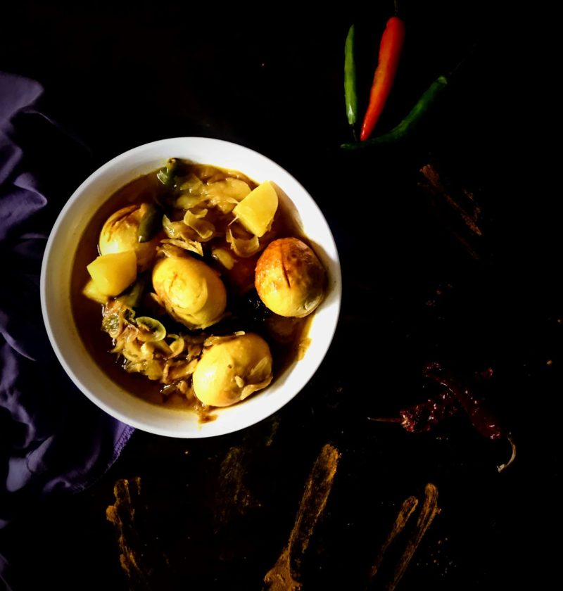 Egg Curry With Potato Chunks