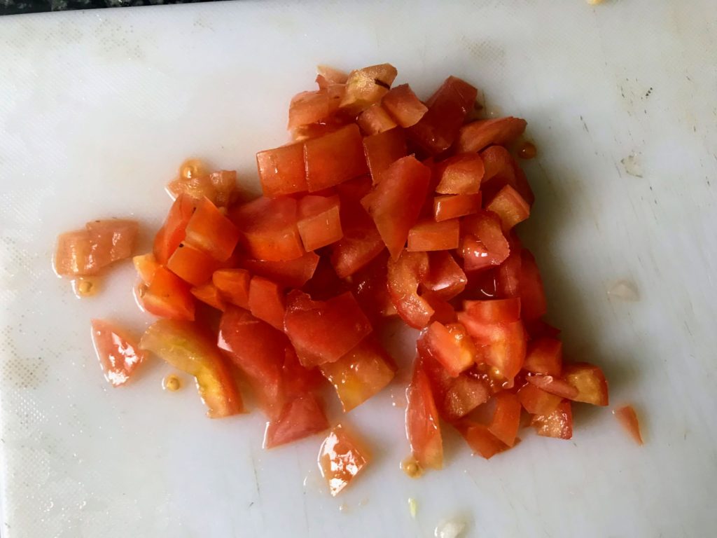 Chopped tomato