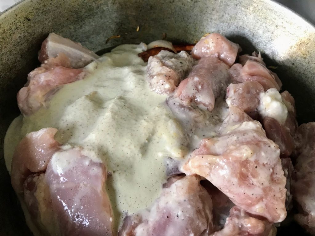 Marinated chicken to cook