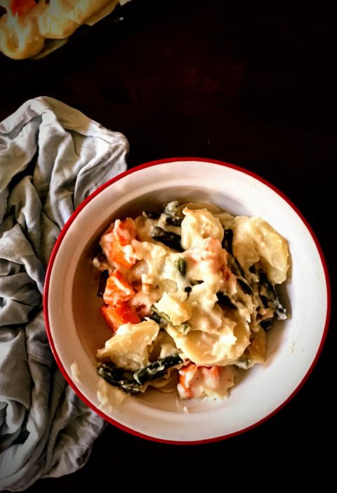 ‘Baked Vegetables With Cauliflower And Potato Cream