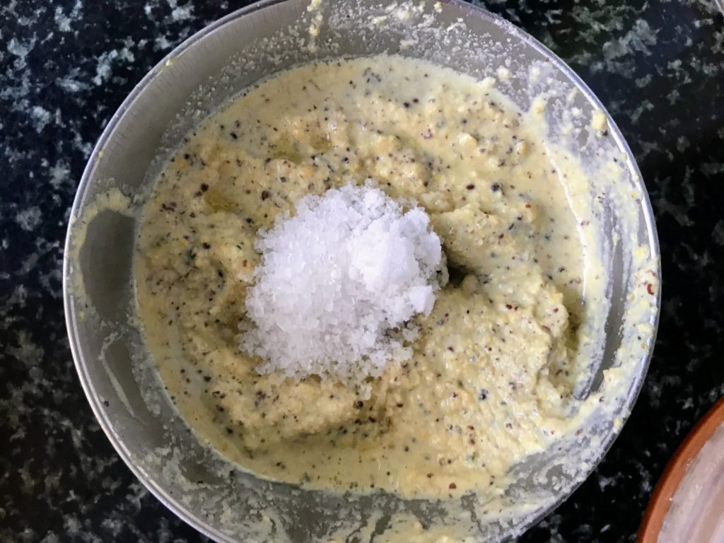 Salt & Sugar to mustard paste