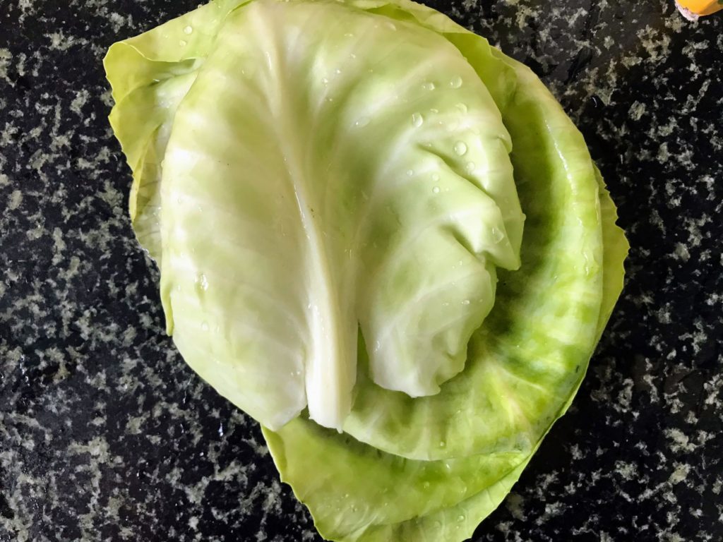 Cabbage leaves