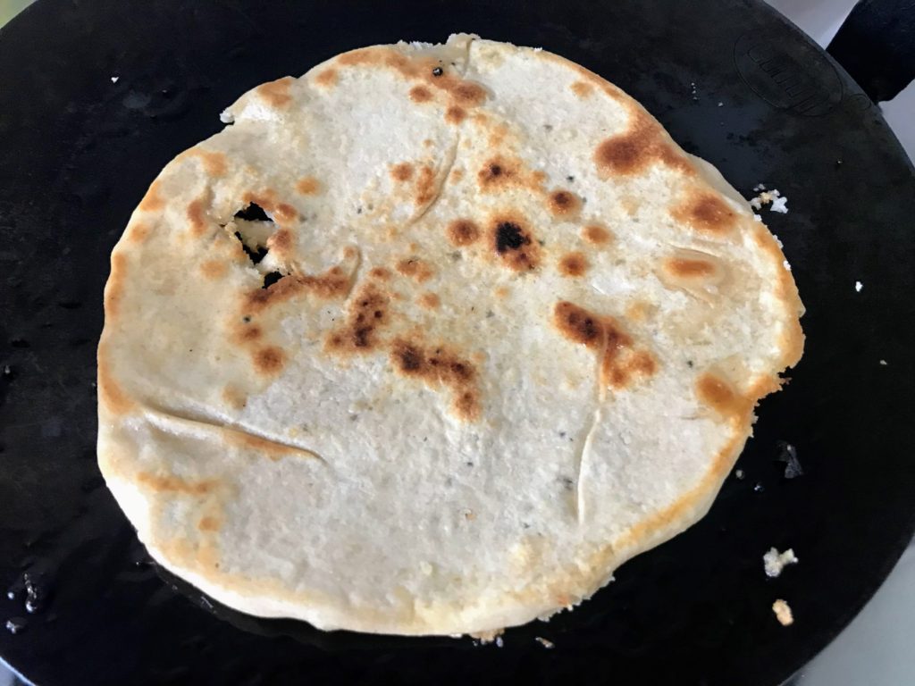 Paratha on tawa