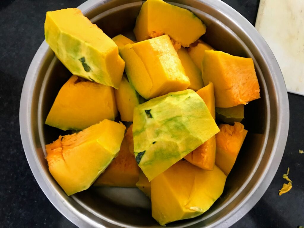 Pumpkin cubes